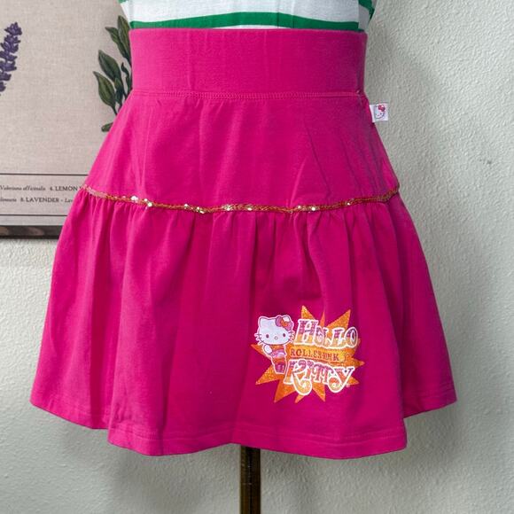 Y2k Hello Kitty Micro Mini High Waist Skirt Cutecore Kawaii Harajuku Kidcore XS - Picture 2 of 8